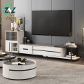 Retractable TV Cabinet Carbon Steel Leg TV Stand